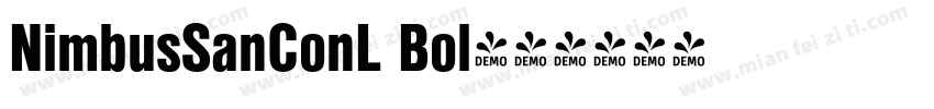 NimbusSanConL Bol字体转换